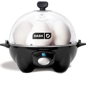 Ash Black Egg Cooker with Clear Lid